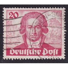 ALEMANIA OCCIDENTAL BERLIN 1949 Yv. 52 ESTAMPILLA USADA 100 EUROS